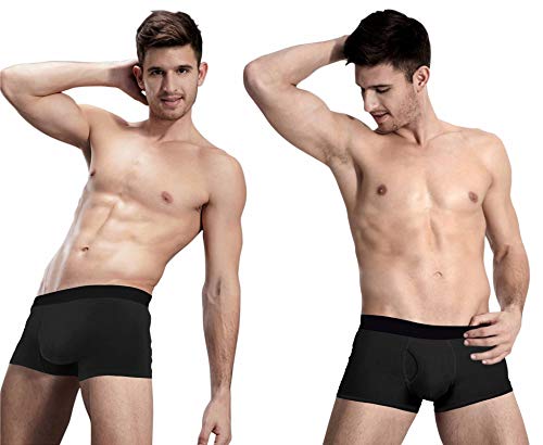 ADOLPH Men's Boxer Briefs 5 Pack No Ride-up Breathable Comfortable Cotton Sport Underwear - Thumbnail 2