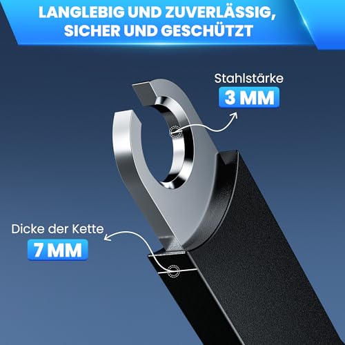 Bicycle Lock Folding Lock 85 cm with 3 Keys, E Scooter Lock Folding Lock Bicycle and Motorcycle, Bicycle Lock High Security with Holder, E Scooter Lock for Scooter, Bicycle Lock, Black