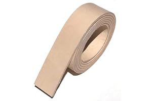 Dangerous Threads Natural Veg Tan 8/9 Ounce Leather Belt Blank, Extra Long Strip 1.5" x 50" long