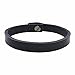 CJMILADO Mens Genuine Leather Bracelet - Handmade Adjustable Leather Cuff Bracelet punk Style leather wrap Wristband for Men (A-Black)