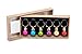 Zolee Wine Glass Charms, 6 Colors Mini Plastic Christmas Balls Design with Simple Buckle, Xmas Theme Glasses Markers Package in a Exquesite Gift Box for Parties Decoration