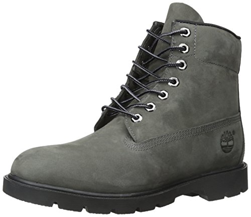 Timberland Men's Six-Inch Basic Boot, Grey Nubuck WP, 11 M US