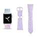 Iridescent Pink Replacement Band for iWatch 38mm Pastel Bay Wrist Band PU Leather Strap for Apple Watch Smartwatch Series 3 2 1 Version