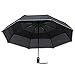 Arcadia Outdoors Vented Double Canopy Wind Resistant Travel Umbrella with Reflective Edge - Auto Open/Close - Lifetime Guarantee