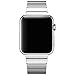 Eoso Stainless Steel Replacement Smart Watch Band Link Bracelet with Double Button Folding Clasp for 38mm Apple Watch All Model(Bracelet Silver,38mm)