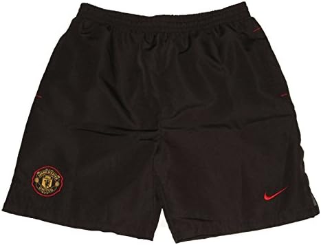 Nike Mens Manchester United Woven Lined Soccer Shorts Black XL