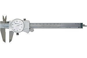 Mitutoyo 505-742 Dial Caliper, D6"TX, 0.1" per Rev, 0-6" Range, 0.001" Accuracy