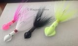 Squid Bucktail Jig - 1oz to 6oz - Fluke, Striper, Sea Bass, Flounder