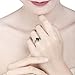 Merthus 5x7mm Radiant Cut Simulated Emerald 925 Sterling Silver Bypass Geometric Ring for Women Size 8