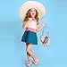 Ava & Kings Girls PU Faux Leather Purse Crossbody Handbag for Kids - Blue Puppy