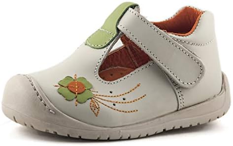 Wobbly Waddlers Urban Orchid Leather T-Strap Velcro Leather Shoes Arch Support