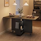 Space Saving Folding Dining Table with 2 Tier