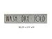 Rae Dunn Laundry Room Decorative Wall Plaque – Galvanized Metal Wall Sign – Chic Industrial Style for Home Idea – Laundry Room Accessories