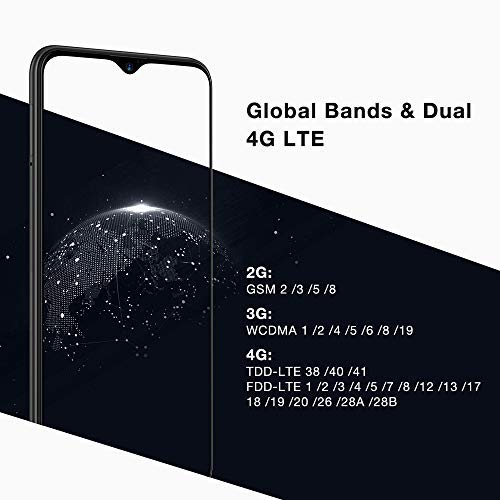 UMIDIGI-Power-Unlocked-Cell-Phones-Android-90-Smartphone-63-FHD-Waterdrop-Full-Screen-16MP5MP-Dual-Rear-Camera-64GB4GB-RAM-5150mAh-Battery-18W-Fast-Charge-Dual-4G-Black