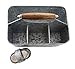 Galvanized Metal Caddy and Salt and Pepper Shakers Farmhouse Rustic Carry-All Picnic Kitchen Utensil Organizer Condiment Holder by Well Pack Box