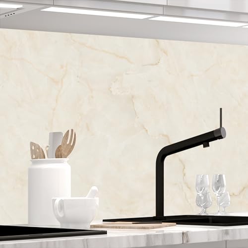 STICKERPROFIS Küchenrückwand MARMOR BEIGE (Premium) 60 x 220cm