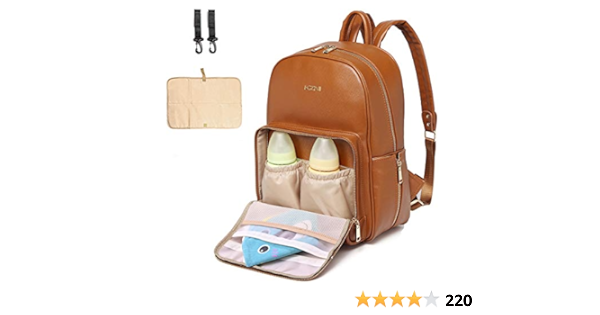 amazon leather diaper bag