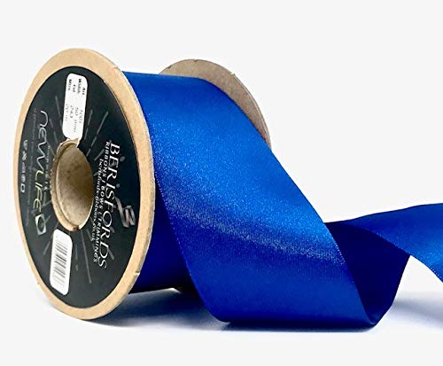 Berisfords 50mm 243 Dark Royal NewLife Satin Ribbon 100% Recycled 20m reel