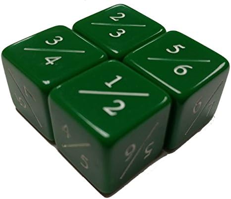 Set of 4 Tarmogoyf Power / Toughness Dice (Green)
