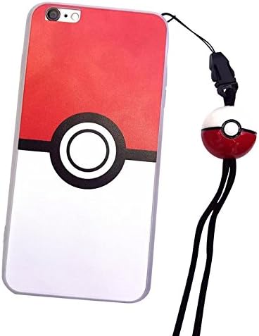 Pokemon Poke Ball iPhone 6s Plus Case and Poke Ball Lanyard Bundle by P46 Digital