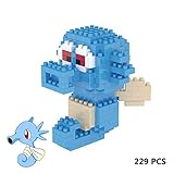 LNO Anime Pokemon Horsea Nano Block Diamond Mini Building Toys Pocket Monster