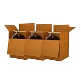 Wardrobe Moving Boxes - Shorty Space Savers - (3 PK) 20x20x34" w/Bars