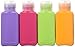 Set of 12 Travel Size Bottles Assorted Colors Airplane Trip Gym Bag Shampoo Conditioner Skin Lotion Hair Products Skin Products Beauty Products 3.4oz Each (Set of 12)