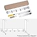 Over The Door Hanger Hook, Stainless Steel Heavy Duty Organizer Hooks Hanger, 6 Hooks Rack for Heavy Coat, Big Bags, Towel, Robe