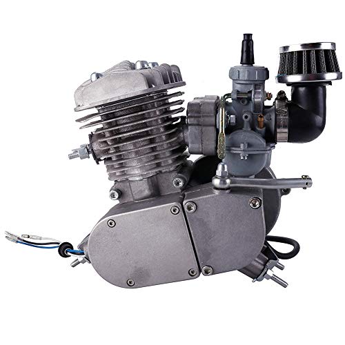 80cc 2-Stroke Bicycle Gasoline Engine Motor Kit DIY Motorized Bike Single Cylinder Air-cooled (Upgraded Version)