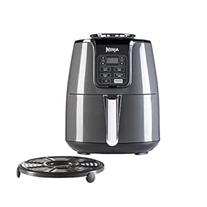 Ninja Air Fryer [AF100UK] 3.8 Litres, Grey and Black