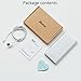 BONAI Power Bank 10000mAh Portable Charge Travel,USB C High-Speed 3.0A Output Compatible with iPhone 15 14 13 12 iPad Android -Silver (8-pin Charging Cable Included)