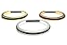 Hair Tie Bracelet - PLASTIC 3 pack - Rose Gold, Gold, Silver