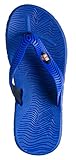 Bertelli Mens New Classic Wavy Deign Thong Beach Sandal Flip Flps in 4 Hot Colors