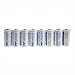 ON THE WAY®8PCS 3.7V 880mAh CR123A 16340 Rechargeable Battery(White)