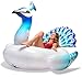 Floatie Kings Ride-On Peacock Pool Float - Giant Premium Inflatable (2018 New Improved Quality)