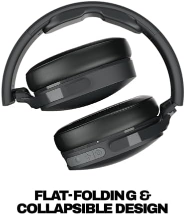 Hesh Evo Over-Ear Wireless-Kopfhörer, 36 Std. Akkulaufzeit, Mikro, kompatibel mit iPhone, Android und Bluetooth-Geräten - Schwarz