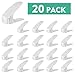 HEMBOR Shoe Slots Organizer, 3 Step Adjustable Footwear Rack Holder, Double Layer Space Saver Storage Stacker, Suitable for Men's Women's High Low Shoes for Home Closet Indoor (20 Pack) (White)