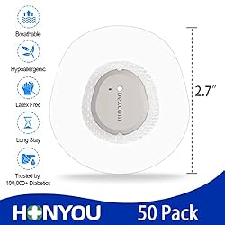 HONYOU 50Pack Dexcom G7 Adhesive Patches Waterproof