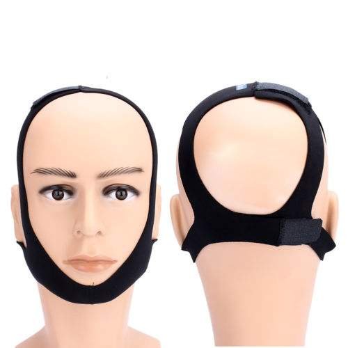 Anti Snoring Chin Strap - Snoring Helper, A Better Solution for Stopping Snoring Naturally and Aid Softly, Jaw Strap Supporter - Black - Thumbnail 3
