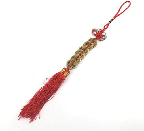 Feng Shui Six Coins with Double Dragons 23"