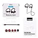 Holigoo Bluetooth Headphones Wireless Earbuds 4.1 Sports Sweatproof Earphones, Premium Sound with Bass Noise Reducing, AptX Pure Sound, Secure Fit Bluetooth Headset for Running, Workout and Gym(Black)