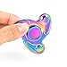 Opard Tri Fidget Spinner 2-4 Minutes Hand Spinning Toy Colorful Zinc Alloy for Child and Adult (Spiral Colorful)