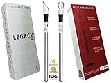 Legacy PRO Wine Accessory | 3-in-1 Stainless Steel Wine Chiller, Aerator, and Pourer to Hold Your Wine at 
