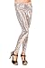 Just One Women's Embellished All Over Sequin Sparkle Dance Leggings