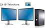 Dell OptiPlex Computer Package Dual Core 3.0, 8GB RAM, 250GB HDD, Windows 10, Dual 19" Monitor