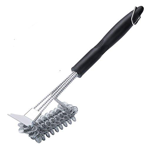 Grill Brush And Scraper- Safe BBQ Brush- Propane Grill Brush Bristle Free-Premium 18