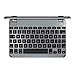 BrydgeMini Keyboard for iPad Mini 1,2 and 3. Backlit, Aluminum, Bluetooth, Rotating Hinges, 180 Degree Viewing. (Space Gray)