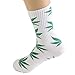 lucky ben 4pair-pack Marijuana Weed Leaf Printed Cotton High Socks, Mix Colors, fit for shoe size 7-11