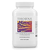 Thorne Research - Calcium-Magnesium Citramate - Calcium and Magnesium in Well-Absorbed Citrate-Malate Form - 240 Capsules