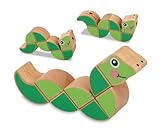 Melissa & Doug Wiggling Worm Wooden Grasping Toy for Baby